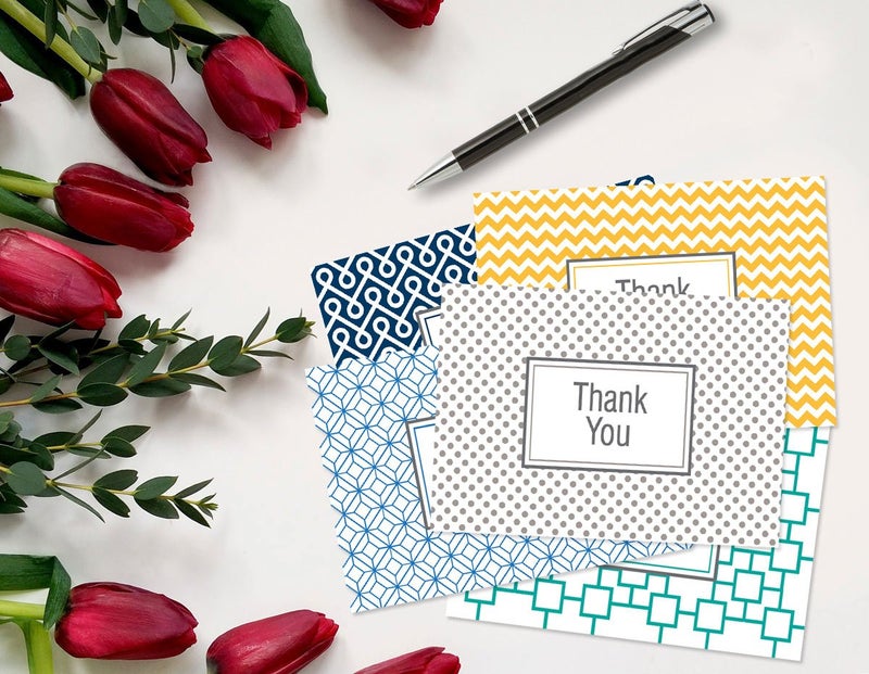 Stonehouse Collection Thank You Postcards - 5 Fun Designs, 50 Postcards Per Pack - 4" x 6" Postcards - Image 2